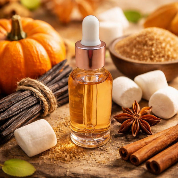 Recharge diffuseur voiture Citrouille Vanillée ST’ART, flacon pipette 30 ml sur ambiance automnale gourmande