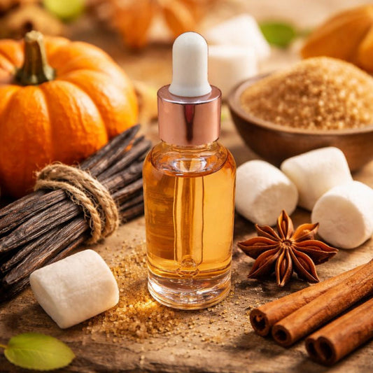 Recharge diffuseur voiture Citrouille Vanillée ST’ART, flacon pipette 30 ml sur ambiance automnale gourmande